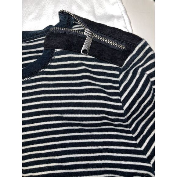Ralph Lauren Black and White Striped Long Sleeve Tees - Picture 3 of 8